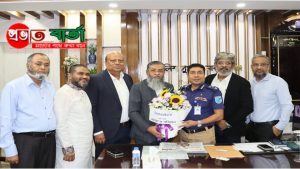নারায়ণগঞ্জ জেলা পুলিশ সুপার’র সাথেBKMEA, NCCI ও We Are Volunteers-এর প্রতিনিধিদের সৌজন্য সাক্ষাৎ
